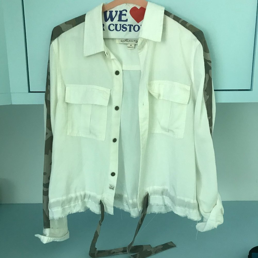 Vintage Havana light jacket with camo size medium